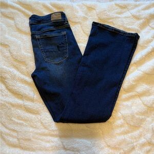 American Eagle Outfitters Women's Boot Cut Jeans - Dark Blue